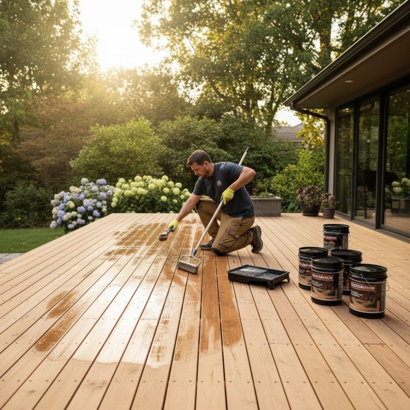 Wood Deck Staining Service